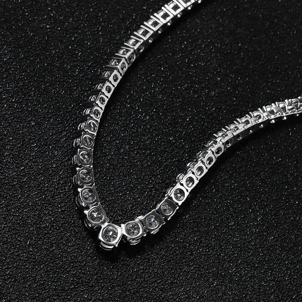 HALSKETTE - Moissan 925 Sterling Silber